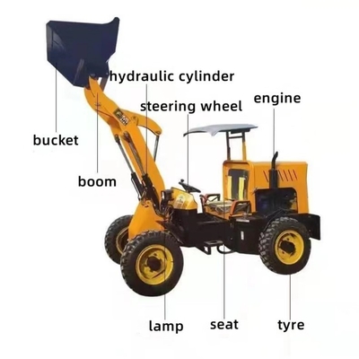 Veicolo a rotaia da 1 tonnellata Piccolo caricatore Mini-Crawler Dumper Moving Type Wheel Loader
