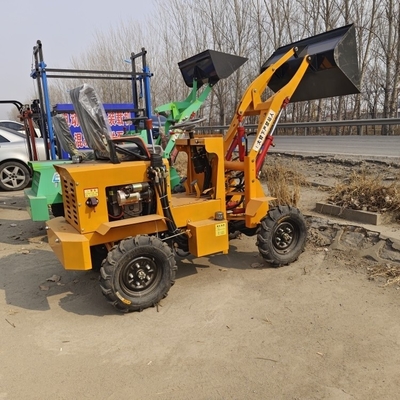 Mini Tractor Loader Light Loader Wheel Machine Loader con capacità di secchio di 0,3 m3