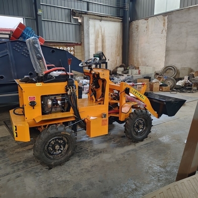 Mini Tractor Loader Light Loader Wheel Machine Loader con capacità di secchio di 0,3 m3