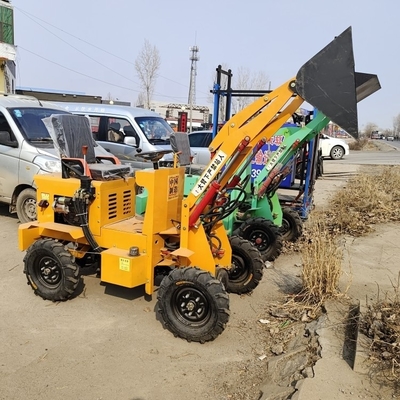 Miniera energetica caricatore leggero da 800 kg caricatore a ruote compatto con dimensioni da 2800 x 1000 x 1400 mm