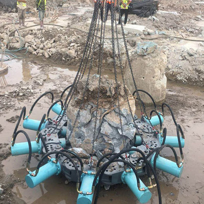 Martelli idraulici elettro-meccanici di pietra per impilazione di pile Cisel 100 mm per escavatori da ≥ 10 tonnellate