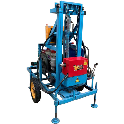 Mini portabile per la perforazione di pozzi d'acqua 550 KG Piccola macchina per la perforazione di rocce per Max.180 m