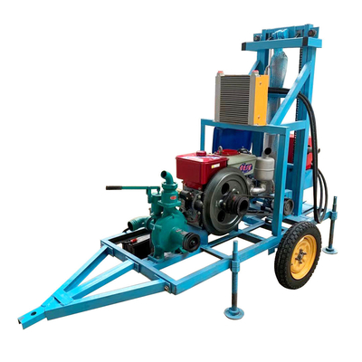Mini portabile per la perforazione di pozzi d'acqua 550 KG Piccola macchina per la perforazione di rocce per Max.180 m