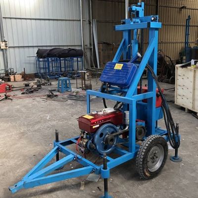 Macchina di perforazione di pozzi idrici portatile diesel per Spt per l'estrazione dell'oro