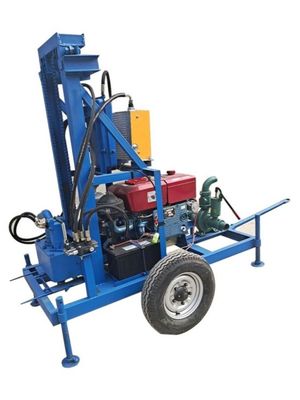 Piattaforma di perforazione di pozzi per acqua portatile rotante montata su un crawler in acciaio per 100 m 150 m 200 m 300 m