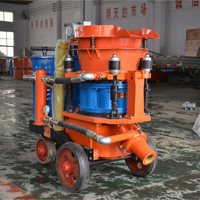 Concreto arancione spruzzo Gunite Macchina di calcestruzzo a sparo Pressione d'aria di funzionamento 0,2-0,4MPa