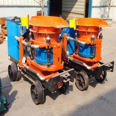 Concreto arancione spruzzo Gunite Macchina di calcestruzzo a sparo Pressione d'aria di funzionamento 0,2-0,4MPa