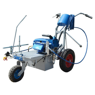 Macchina di marcatura stradale a spruzzo a freddo con pistola a spruzzo singola/doppia per opere di costruzione