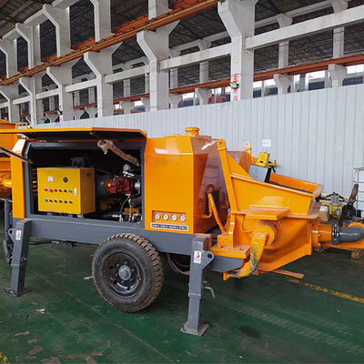 Macchina per spruzzare il cemento Mortaio Spruzzatura pistola Potenza del motore 45kw per la ristrutturazione delle scuole