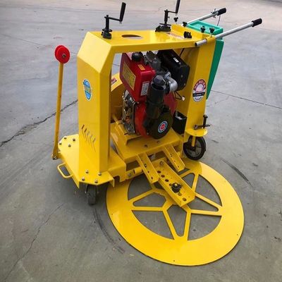 Compatta macchina da cucire circolare a spinta a mano per pavimenti di cemento asfalto calcestruzzo