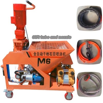 Materiali applicabili Gipsato M6 Macchina di spruzzatura di malta per la spruzzatura di gesso di cemento murato