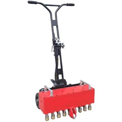 Macchina di scarico pneumatica leggera a 7 teste per pavimentazione in calcestruzzo Larghezza di scalpello 240 mm