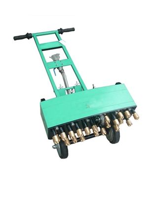 Macchina di scarico pneumatica leggera a 7 teste per pavimentazione in calcestruzzo Larghezza di scalpello 240 mm