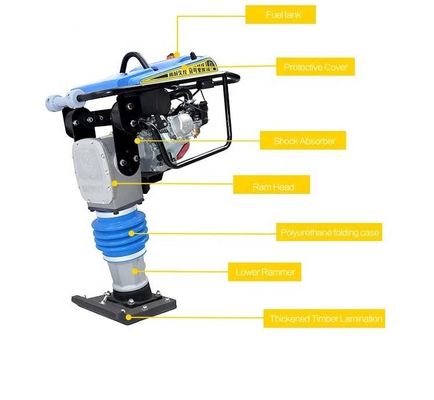 Motore a benzina portatile Rammer salto Vibrating Compactor Tamping Rammer per Tamping