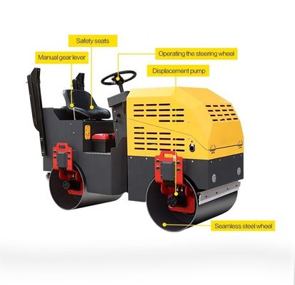 10 tonnellate Compactor Mini Hydraulic Vibratory Roller SR10/SR10P con Frequenza di Vibrazione 70HZ