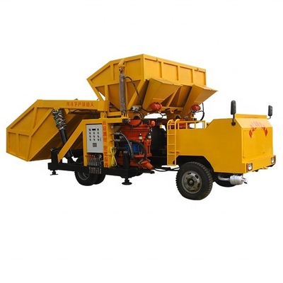 Macchina di spruzzatura di calcestruzzo montata su camion per galleria a pendenza 380v Voltaggio 6900x2900x2750mm