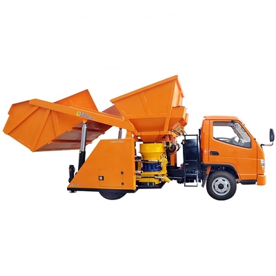 Macchina di spruzzatura di calcestruzzo montata su camion per galleria a pendenza 380v Voltaggio 6900x2900x2750mm