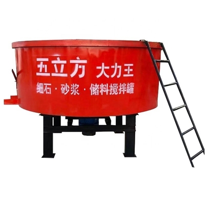 2500*1380mm Verticale Flat Mouth Mobile Concrete Mixer per la Miscelazione di Cementino Mortar Pan