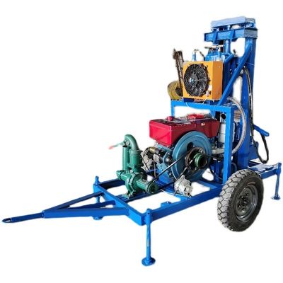 Macchina di trivellazione di pozzi idrici portatile diesel con bullone pneumatico 550 kg