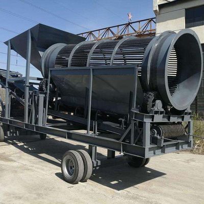 Battlefield Mobile Crushing and Screening Plant con peso di schermo a tamburo professionale