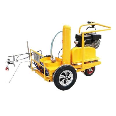Macchina per la marcatura stradale a spruzzo a freddo con spinta automatica a mano e pistola singola/doppia