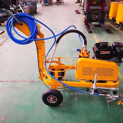 Macchina per la marcatura stradale a spruzzo a freddo con spinta automatica a mano e pistola singola/doppia