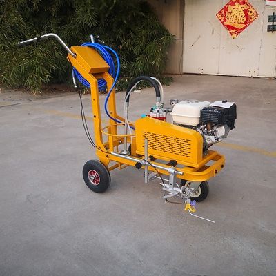 Macchina per la marcatura stradale a spruzzo a freddo con spinta automatica a mano e pistola singola/doppia