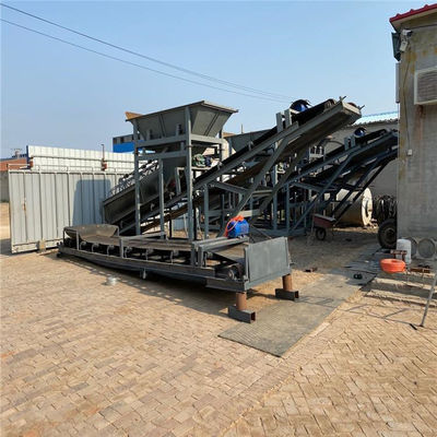 Screening professionale Macchina mobile di sabbia di silice per lo screening industriale Peso 1800 kg