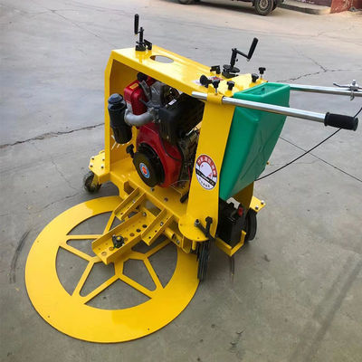 130 mm profondità di taglio a mano spinta rotonda copertura manicomio cucitore slot macchina per danni stradali