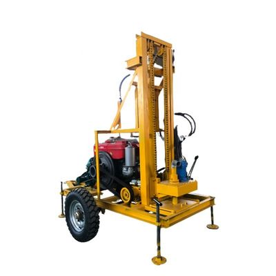 50 mm di diametro di trivellazione Motore diesel 150m Rig di trivellazione a ruote per l'esplorazione mineraria