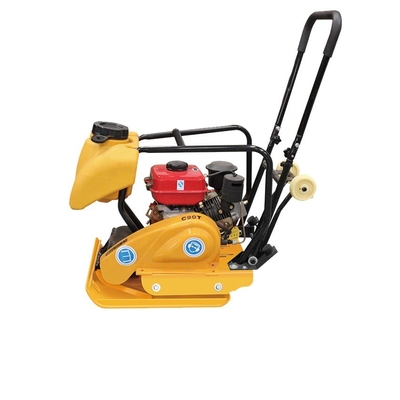 Compattatore di piastre vibratorie portatili a motore da 6,5 CV, a basso rumore e potente per la costruzione